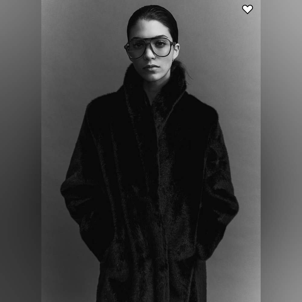 H&M Black Fur Coat BNWT